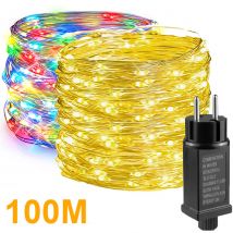 10M-100M Kupferdraht LED Weihnachtsbeleuchtung Outdoor LED String Girlande Licht 110V 220V zu DC24V Hause Zimmer Garten Weihnachtsbaum Dekor