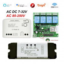 Zigbee Tuya Switch Relay Module DC12V 24V AC 110V 220V 230V Dry Contact Electric Linear Actuator Motor Controller Alexa Timer