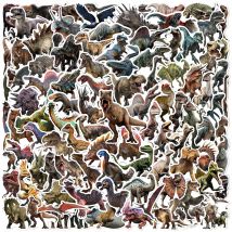 10/30/50/100pcs Jurassic Park Cartoon Adesivi Fresco Dinosauro Graffiti Decalcomania FAI DA TE Valigia Notebook Laptop PVC Adesivo Giocattolo Classico