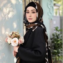Leopard Print Schal Hijab Viskose Schals Muslimischen Hijabs Für Frauen Mode Schal Große Größe Kopftuch Islamischen Turban Stirnband