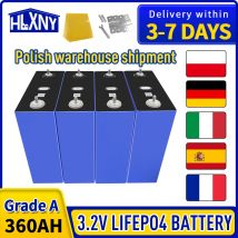 Nowa bateria LFP typu 10000-Cycle, 3,2 V, 360 Ah – kompatybilna z systemami DIY 12 V/24 V/48 V, odpowiednia do kamperów, pojazdów elektrycznych, ciężarówek