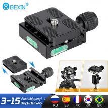 BEXIN QR-50 Morsetto per fotocamera Treppiede Testa a sfera Base adattatore per montaggio Morsetto per piastra a sgancio rapido per Arca Swiss Dslr Camera Ballhead