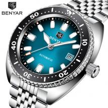 BENYAR BY-5211 Neue Luxus herren Uhr 42mm Leucht Zifferblatt 50m Wasserdicht Automatische Mechanische Uhr uhr reloj hombre
