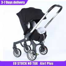 EU STOCK Passeggino 4in1 passeggino neonato multifunzionale bidirezionale 3in1 pieghevole tipo cestino sedile leggero carrozzina da viaggio
