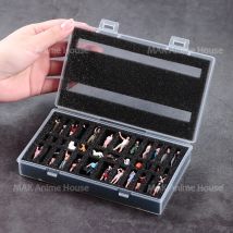 1/87 1/64 Doll Storage Box Sponge Portable Dust-Proof Storage For Scene Miniture Action Figure Fit Cars Vehicles Toy