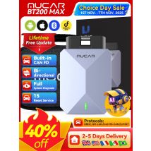 MUCAR BT200 Max OBD2 Scanner Bluetooth, CAN FD All System Diagnostic Tool Bi-directional Actuator15 Reset Lifetime Free Update