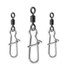 50 Stück # 2/4/6/8/10/12 Lager Wirbel Angeln Stecker Roll Angeln Wirbel Snap Angeln Locken Haken Zubehör Tackle