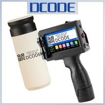 DCODE 1750PLUS 12,7/25,4 mm tragbarer Hand-Tintenstrahldrucker Text QR Barcode Etikettendrucker Batchnummer Logo Datum Codiermaschine