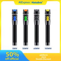 Natalink 5/30/60/100 MW Visual Fault Locator Glasfaserkabel-Tester-Tool VFL FC/SC/ST (LC-Adapter und Akku nicht im Lieferumfang enthalten)