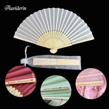 20/30Pcs Customized Bamboo Foldable Hand Fan for Wedding Party Bridesmaids Gift Personalized Folding Fan for Child Christening