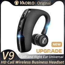 VAORLO V9 słuchawki Bluetooth sterownik sportowy samochodowe słuchawki bezprzewodowe z mikrofonem HD zestaw głośnomówiący Stereo Muics biznesowy zestaw słuchawkowy V8