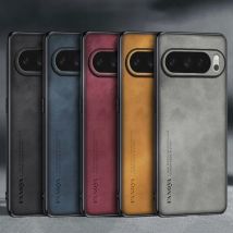 EUCAGR Für Google Pixel 10 Pro XL Luxus PU Leder Telefon Fall Für Google Pixel 10 Pro Pixel 10A Zurück Abdeckung silikon Schutz