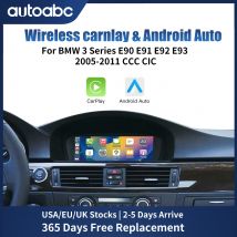Schermo multimediale per auto Android Linux CarPlay wireless da 8,9 pollici per BMW Serie 3 5 CIC CCC, E60/E63/E64/E90/E91/E92/E93 2005-2011