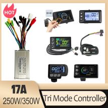 17A E-Bike Sinuswellen-Controller 250W/350W Hall/Sensorloser BLDC-Motorcontroller mit LED-S800-Display Elektrofahrrad-Kit-Teile
