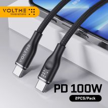 VOLTME 100W USB Type C To USB C Cable Type C PD Fast Charging Charger Cord 5A For iPhone 15 14 Samsung Xiaomi Huawei Macbook