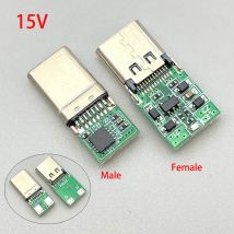 USB 3,1 Typ C 5/9/12/15/20V Männlich/Weiblich PD Trigger Schnelle Lade Buchse PCB Schweißen Anschlüsse Für Laptops Adapter Power Stecker