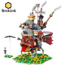 Bricklink City House Ideas Movie Japan Anime Moving Castles Creative Expert Architecture Modular Building Blocks Kid Toys Gift