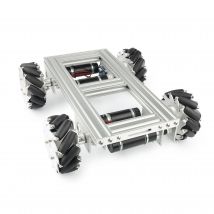 35 kg robuster 4WD-Mecanum-Radwagen, omnidirektionaler mobiler Roboter mit Motor, Metallgehäuse für Forschung, programmierbarer Roboter