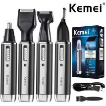 KM-6630 Kemei Trimmer für Männer, elektrischer Nasen- und Ohrentrimmer, wiederaufladbarer Trimmer für Haare, Bart, Nase und Ohrenreiniger, Pflege