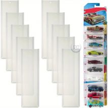 10pcs Wall-Mounted Die-Cast Car Display Case Organizer Space-Saving Garage Transparent Bubble Wrap Compartments Toy Storage Rack