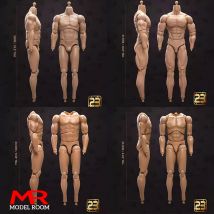 23TOYS 23-BD001 Corpo articolare del soldato maschio in scala 1/6 23,5 cm - 27,5 cm Figura di azione muscolare standard maschile Corpo articolato