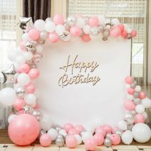 YOMDID Holzschild, Ausschnitt, Holz, alles Gute zum Geburtstag, Buchstabenschild für Hochzeit, Geburtstag, Party, DIY, Dekoration, Hintergrund, Wand, Foto-Requisite