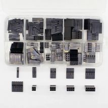 115 Stück im Karton Dupont-Sets Kit 1P/2P/3P/4P/5P/6P/2*2/2*3/2*4/ 2*5Pin Gehäuse Kunststoffgehäuse Terminal Jumper Wire Connector Set