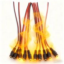 1/2/5/10 stücke DC Weibliche Stecker Power Verlängerung Kabel Adapter 5,5x2,1mm Jack Anschlüsse Für CCTV Kamera LED Streifen DC Draht Kabel B5