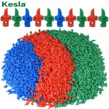 KESLA 100PCS 90/180/360 Grad Brechung Düse Garten Sprinkler Landwirtschaft Bewässerung Anlage Spray Düse Beschlagen für Blumen