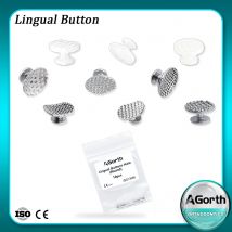 10Pcs Dental Kieferorthopädische Lingual Tasten mit Haken Direkt Verbundene Öse Traktion Haken Verbund Keramik Kieferorthopädische Materialien