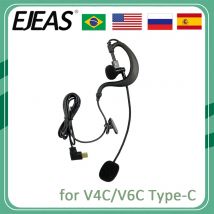 EJEAS V6C V4C Schiedsrichter Ohrbügel Kopfhörer Typ-C Jack Intercom Headset Fußball Schiedsrichter Zubehör Mikrofon Kopfhörer