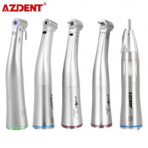 AZDENT Dental Contra Angle LED Fiber Optic Low Speed Handstück E-typ Push Button Typ Chuck Handstück