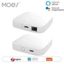 MOES Tuya ZigBee3.0 Smart Hub, bezprzewodowa/przewodowa brama mostowa Aplikacja SmartLife Zdalne sterowanie Współpracuje z Alexa Google Home Assistant