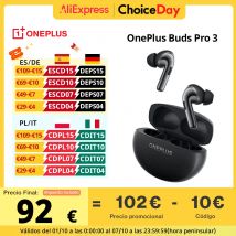 Versione globale Oneplus Buds Pro 3 TWS Auricolare Bluetooth 50dB Cancellazione attiva del rumore Durata della batteria 43 ore Bluetooth 5.4 IP55 AAC SBC