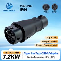 Chiefleed 7.2KW Tipo 1 a Tipo 2 Caricatore EV Maschio a Femmina SAEJ1772 a IEC 62196-2 Adattatore Convertitore Caricatore EV 16A 32A