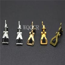 50pcs/lot 12mm Copper Gold Silver Color NO Piercing Earrings Clips Blank Base Settings Craft for DIY Ear Jewelry Making