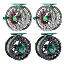 Goture CNC-Fly Fishing Reel with Main Line （WF5 WF6）Set High DIE-CAST Aluminium Alloy 5/6 Fly Wheel Outdoor Fishing Accessories