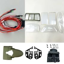 Roban Helicopter Rumpf Ersatzteile Luke/Fahrwerk/Cockpit Set/LED/Heckflügel für 500-Größe UH60 RC Hubschrauber Modell