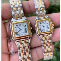 Brand Wrist Watches Women Girl Ladies 22mm 27mm Square Dial Good Quality Steel Band Quartz Luxury Japanese Movement Clock CT13