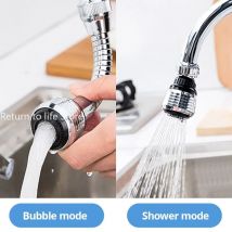 Bateria kuchenna woda prysznic ze stali nierdzewnej oszczędzająca dysza wysokociśnieniowa Adapter do kranu zlew do łazienki Spray łazienka prysznic 360 stopni