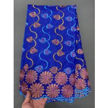 Autumn and winter Swiss Voile Lace Fabric High-Quality African Cotton with Rhinestone for Wedding Party Dress 2025 Style