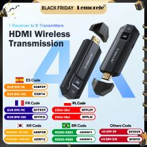 Lemorele P50 Kit trasmettitore e ricevitore video HDMI wireless 4K Extender HDMI per monitorare il proiettore HDTV per PC, fotocamera, laptop