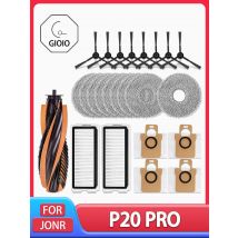 For JONR P20 PRO / T5 Pro Robot Vacuum Cleaner Accessories Main Side Brush Hepa Filter Mop Cloth Dust Bag Replacement