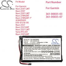 GPS, batteria navigatore per Garmin Nuvi 2547 LMT 2597 2597 LMT 2789LMT 2789LMT 7" 2557 2557LMT Varia RTL501 Nuvi 2597LMT