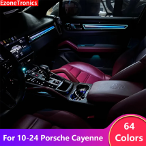 Ezontronics Ambientebeleuchtung LED für Porsche Cayenne 2010-2024 Atmosphäre Umgebungsbeleuchtung Geformte Zierleisten Ambilight Beleuchtung Dynamische Magie
