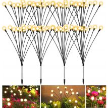 Luci da esterno Lampada da giardino solare Lampada da giardino Lampada da terra a LED lucciola azionata dal vento per luce natalizia paesaggistica da giardino