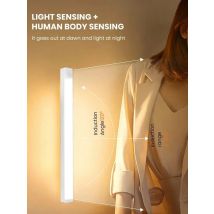 Motion Sensor Lamp Night Light Wireless LED USB Type C Rechargeable Lamp for Kitchen Cabinet Bedroom Wardrobe Staircase Lighting