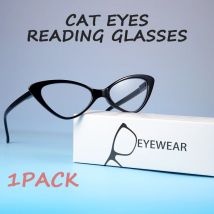 Modische Katzenaugen-Lesebrille, ultraleicht, kleiner Rahmen, klare Linse, Presbyopie +1,0 bis +3,0, für Damen und Herren