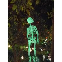 Scary Halloween Luminous Hanging Skeleton Fake Skeleton Body Toy Skull Prop Halloween Party Festival Home Decoration Glow Skull