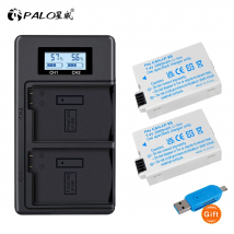 PALO 2000 mAh LP-E8 LPE8 LP E8 Akku + LCD Dual Ladegerät für Canon EOS 550D 600D 650D 700D X4 X5 X6i X7i T2i T3i T4i T5i